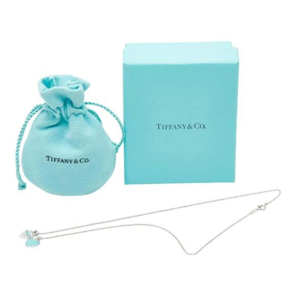 TIFFANY Authentic Blue Heart Necklace - Picture 8 of 8